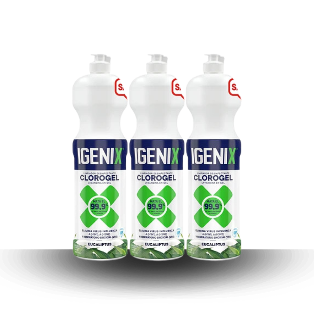 Pack Igenix cloro gel 900 ml eucaliptus