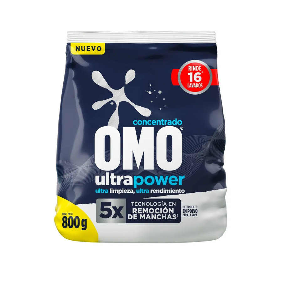 Detergente Matic en Polvo Omo 800 grs