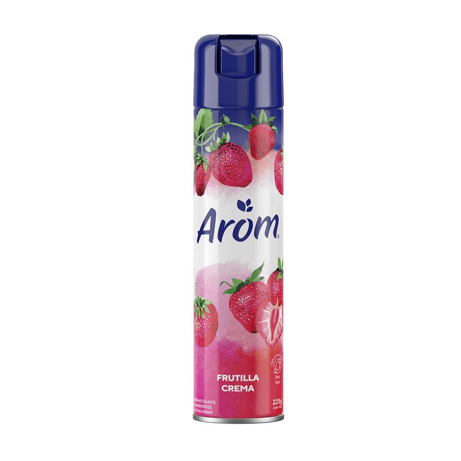 Arom Desodorante Ambiental  Frutilla Crema 225 grs