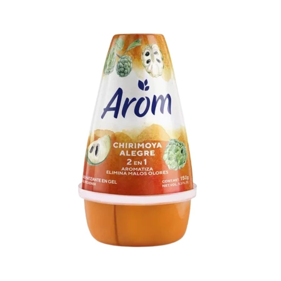 Aromatizante ambiental Arom Cono En Gel Chirimoya Alegre 150g