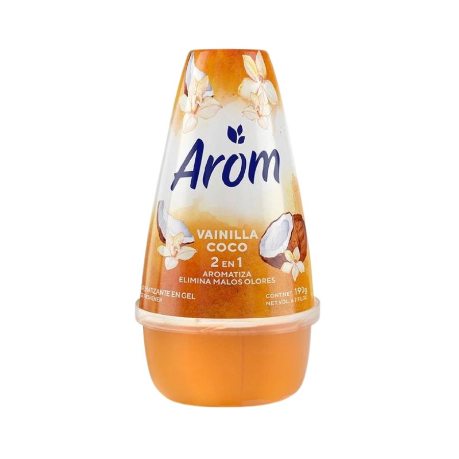 Aromatizante Ambiental Arom Cono Gel 150 g Vainilla Coco