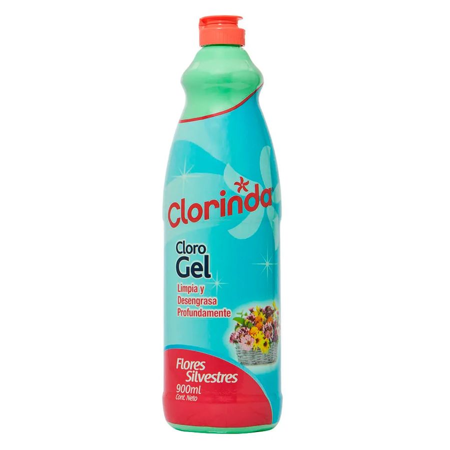 Clorinda cloro gel 900 ml flores silvestres 