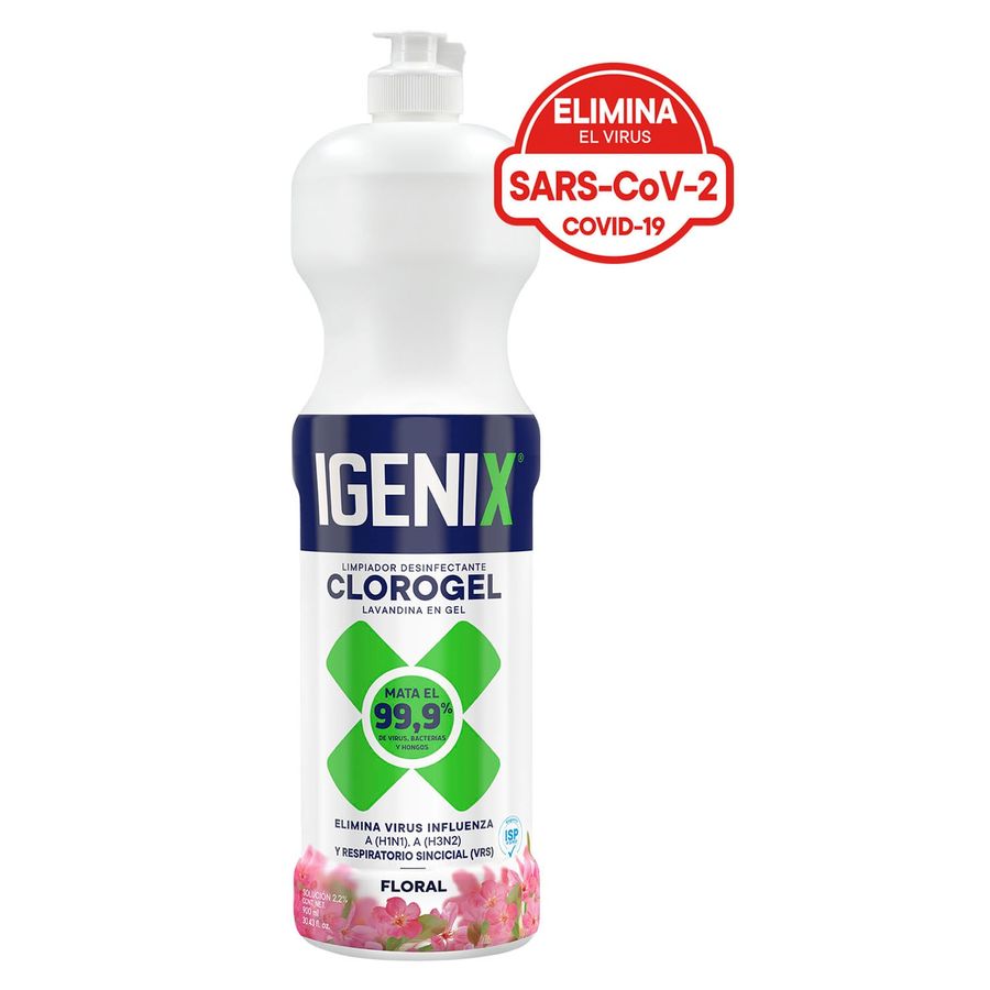Igenix cloro gel 900 ml floral floral