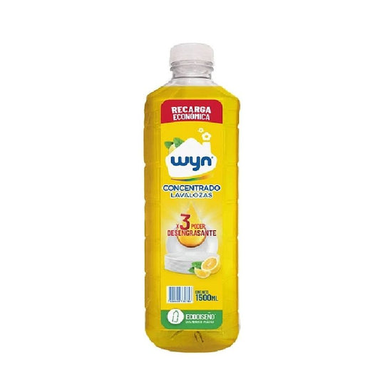 Wyn lavaloza concentrado 1.5 Lts limón 