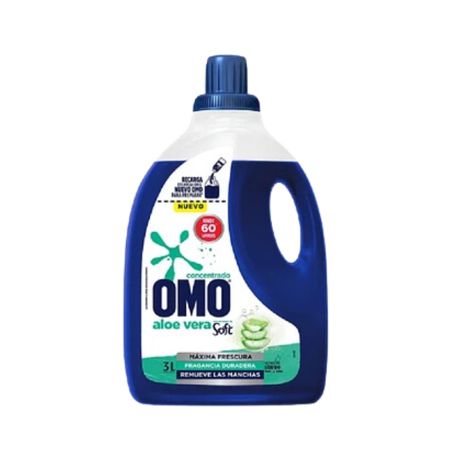 Detergente líquido Omo 3 lts Aloe vera