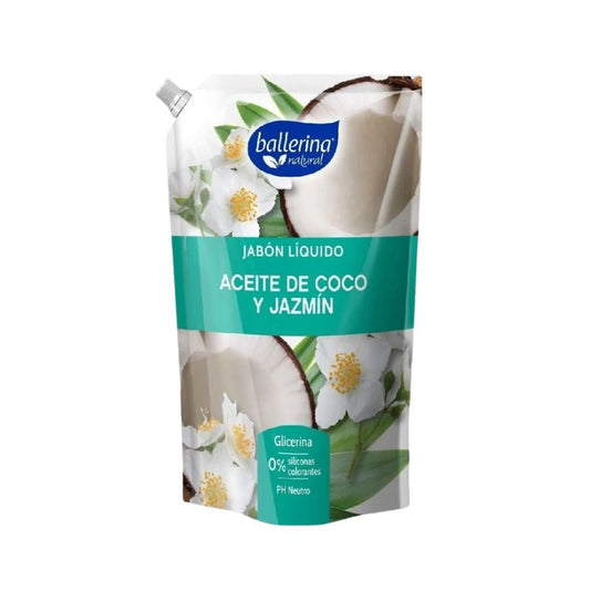 Jabón Líquido Ballerina Aceite de Coco y Jazmín Doypack 750ml