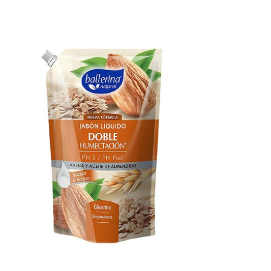 Ballerina Jabón Líquido Avena y Aceite de Almendras 750 ml