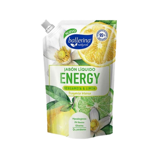 Jabón Líquido Ballerina Bergamota y Limón Energy Doypack 750ml