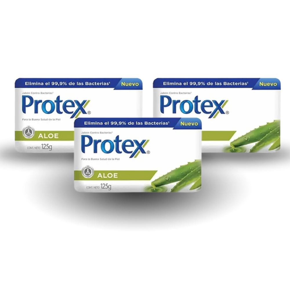 Pack Protex Jabón en Barra Aloe 125 grs