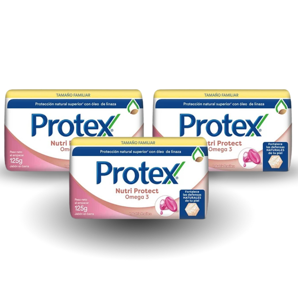 Pack Protex Jabón en Barra Nutri Protec Omega 125 grs