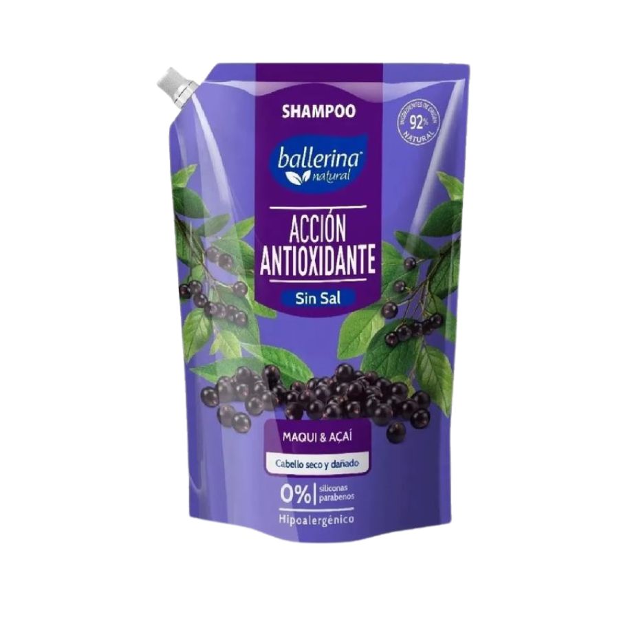 Shampoo Ballerina Maqui Acaí Acción Antioxidante Doypack 750ml