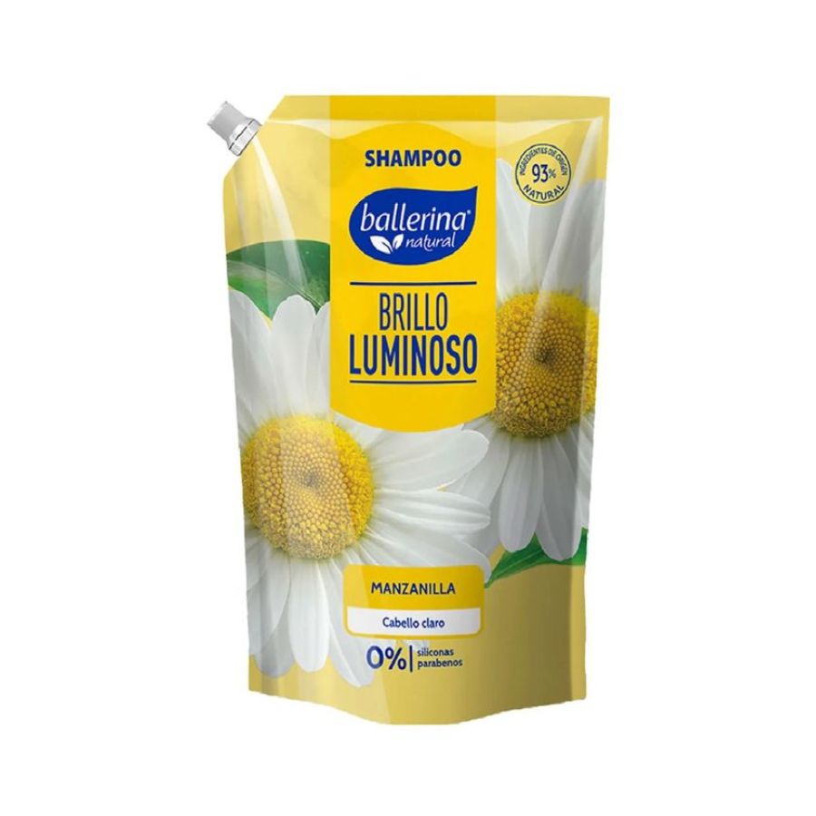 Shampoo Ballerina Manzanilla Brillo Luminoso Doypack 750ml