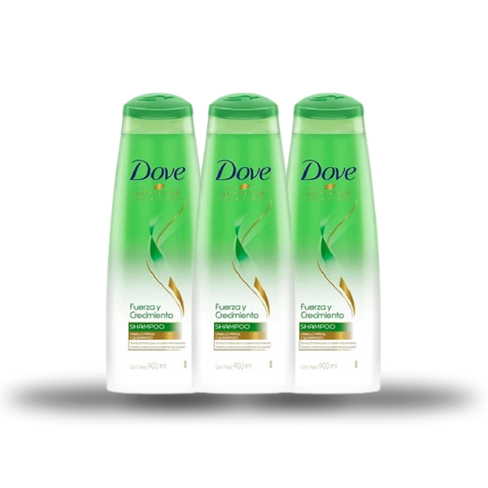 Pack Dove Sh 400 ml fuerza y crecimiento