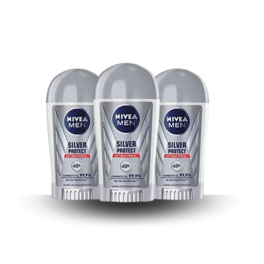 Pack Nivea barra men 43 grs silver protect