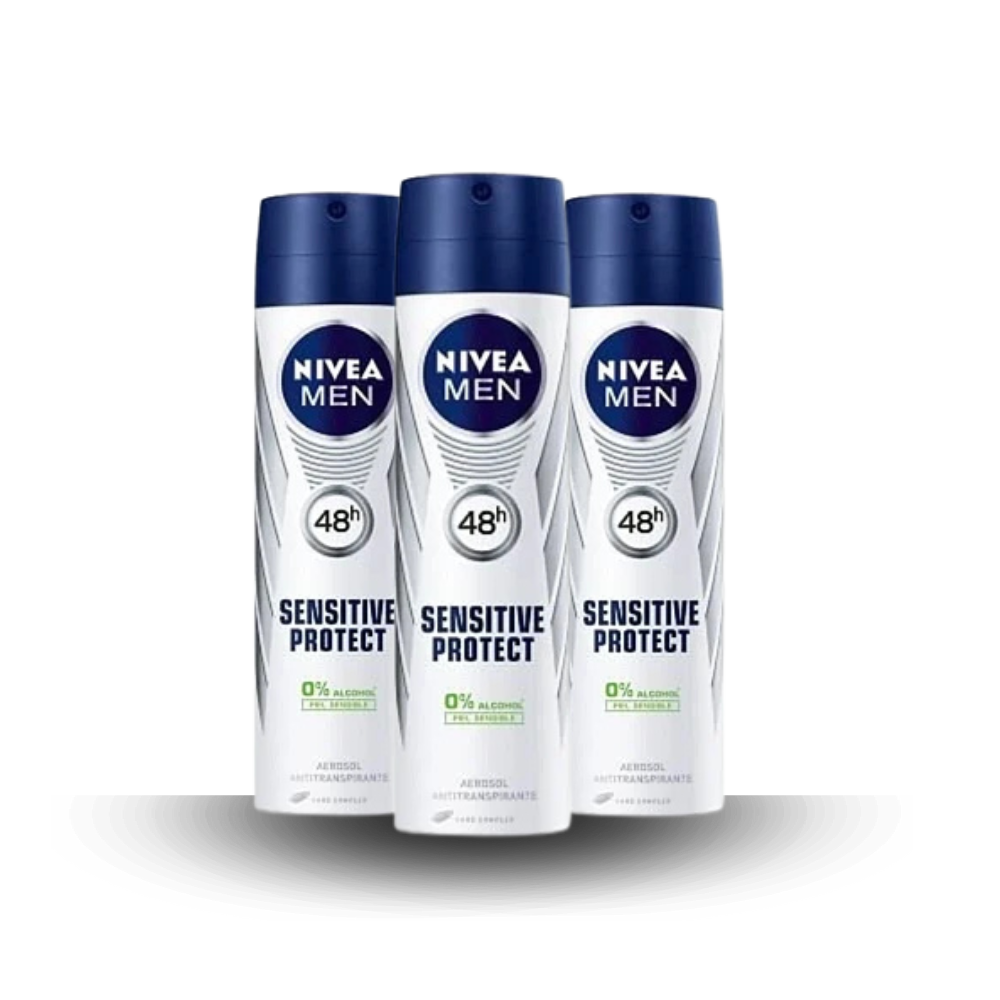 Pack Nivea spray men 150 ml sensitive protect