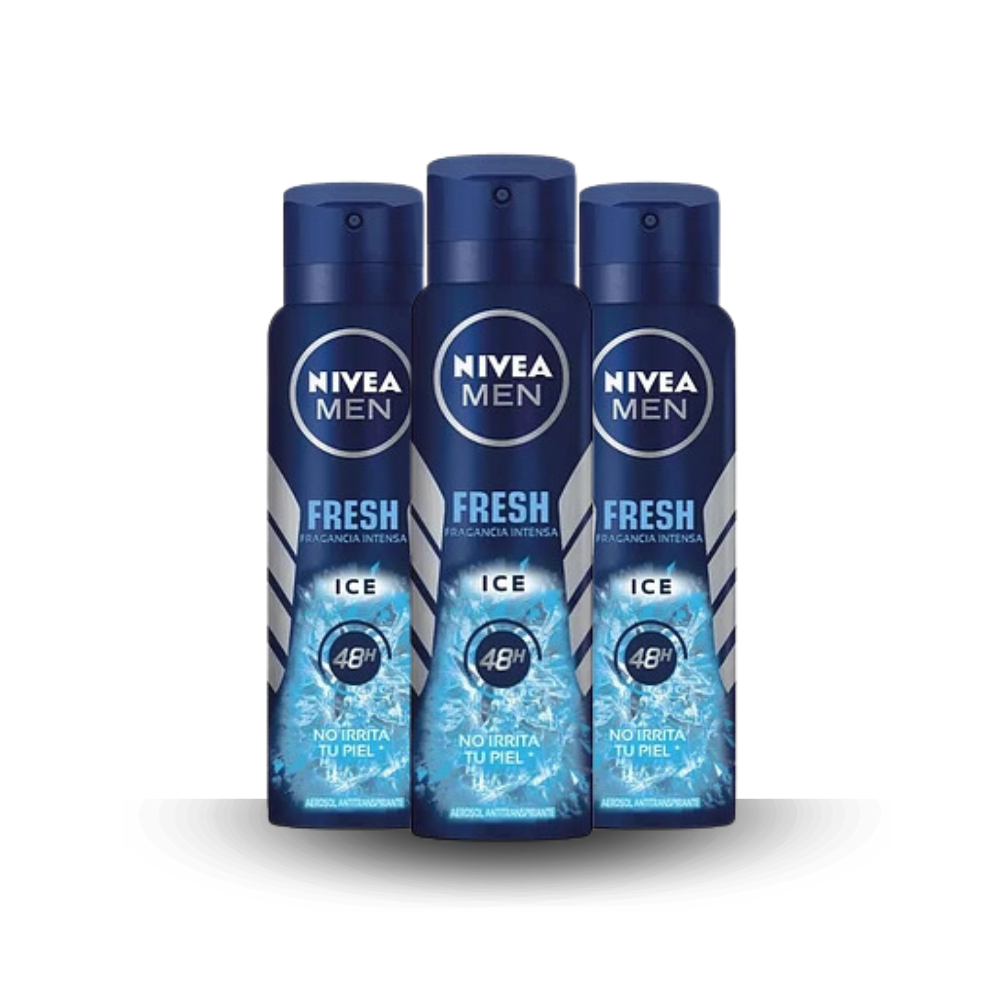 Pack Nivea spray men 150 ml fresh ice