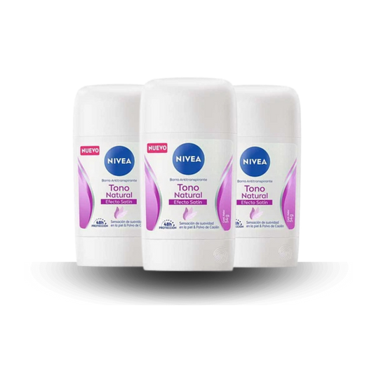 Pack Nivea barra women 43 grs Tono Natural Efecto Satin
