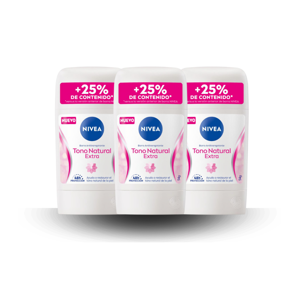 Pack Nivea barra women 50grs Tono Natural Extra