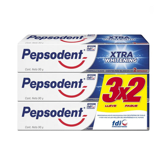 Pepsodent Xtra Whittening Pasta Dental Tripack 90 grs